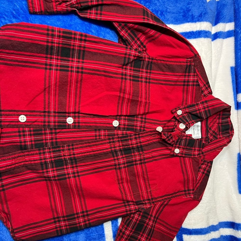 2t plaid button up
